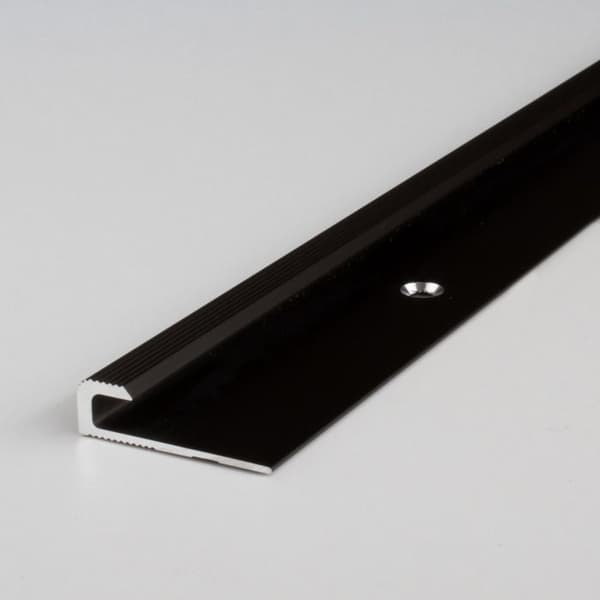 Profil av anodiserad aluminium, mörkbrons, l 30 mm, H 5 mm, genomborrad, L 2700 mm
