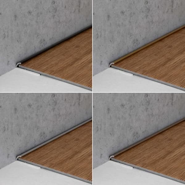 Profil avstängning Anodiserad aluminium mörkbrons l 6 mm H 4 mm Otränad L 1000 mm