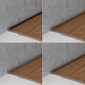 Miniatyrbild 4 av 5: Profil avstängning Anodiserad aluminium mörkbrons l 6 mm H 4 mm Otränad L 1000 mm