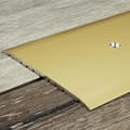 Miniatyrbild 1 av 4: Tröskelstänger i anodiserad aluminium Guld L 80 mm H 3,5 mm Genomgående på sidan