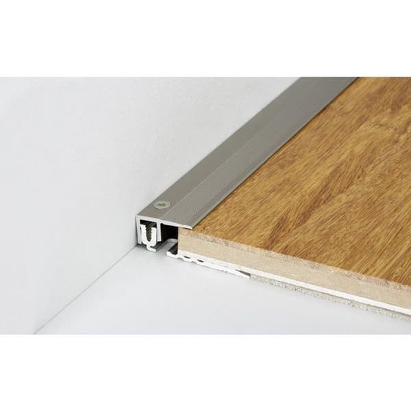 PROVISTON Ramprofil och avslutningsprofil Aluminium 28 x 2700 mm Svart Inläggsprofil Avslutningsprofil Profil av ...