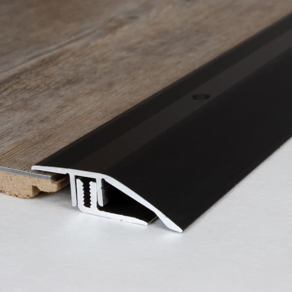 PROVISTON Profilrör Alu anodiserad Mörkbrons l 44mm H 7 - 15mm Genomgående L 2700 mm