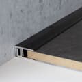 Miniatyrbild 2 av 4: PROVISTON Anodiserad aluminium mörkbrons l 21 mm H 7 - 15 mm Förborrad stoppprofil L 2700 mm