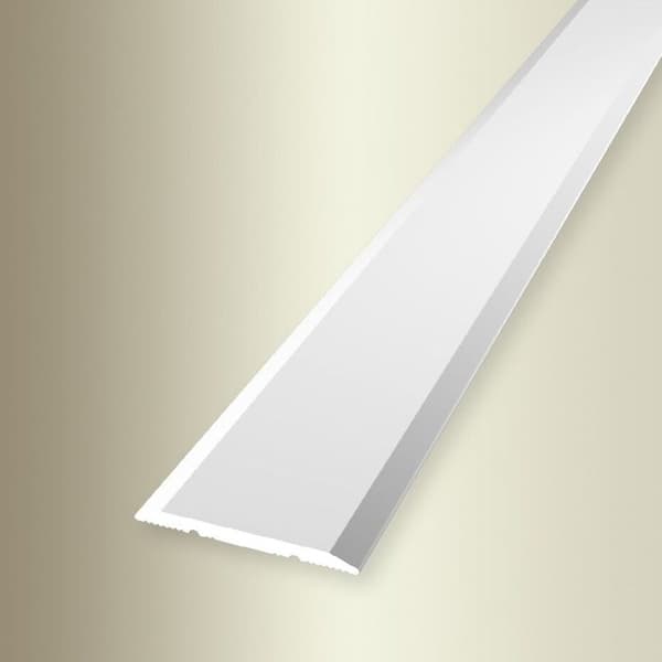 PROVISTON Tröskelramp Bred 25 mm H 0 - 99 mm L 1000 mm Aluminium Slethvit Självhäftande