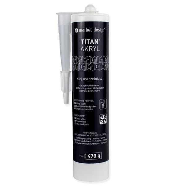Marbet Mastic akryl TITAN ACRYL Mastic för elastiska fogar utan lösningsmedel patron