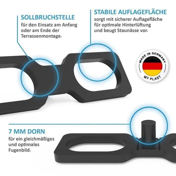 Installation - efterbehandling (fog - lim - regel - reglage - profil - filt) My plast - Ausführung geschlossen flach,