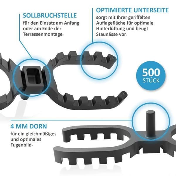 Installation - efterbehandling (fog - lim - regel - reglage - profil - filt) My plast - Ausführung offen gerifelt,