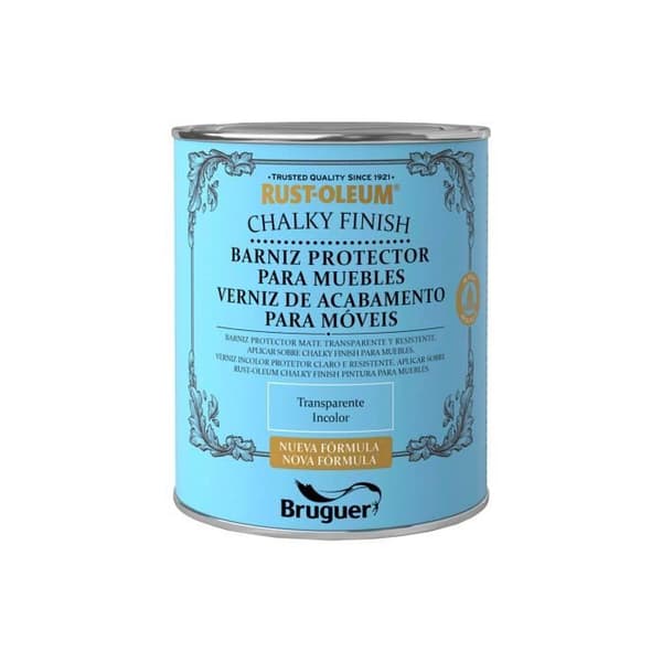 Kritalack Rost-Oleum Finish för möbler - GENERISK - Vit - Interiör - Matt - Trä