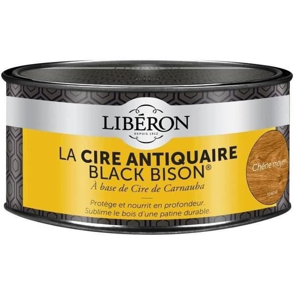 Cire - LIBERON - Black Bison - Medelands ek - 500 mL - Närande pasta för trä