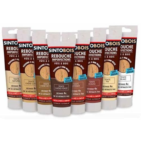 Wood putty - SINTO - SINTOBOIS - Medium oak - Tube 250g - Easy wood repair