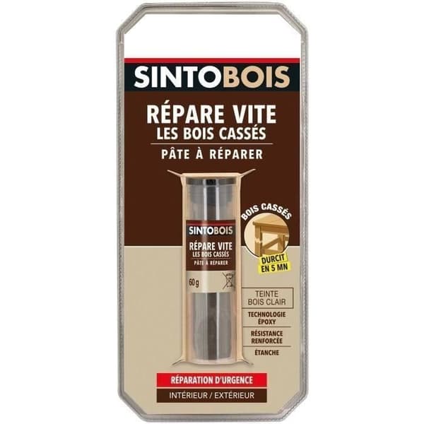 SINTOBOIS Reparera snabbt trasiga trä - 35 g - Ljust trä