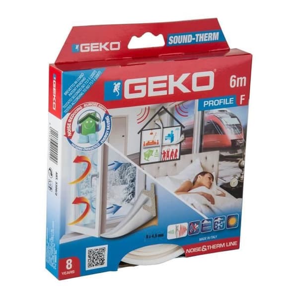 GEKO självhäftande fogtejp - Vit - 6m - 47305