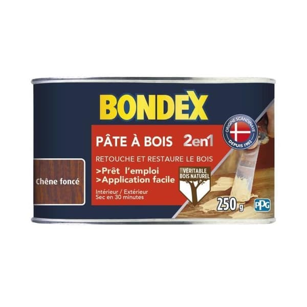 BONDEX Träspackel mörk ek - 0,25L