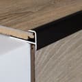 Miniatyrbild 2 av 4: PROVISTON Avslutnings- och stoppprofil Alu 37 x 10.3 x 1000 mm Silver