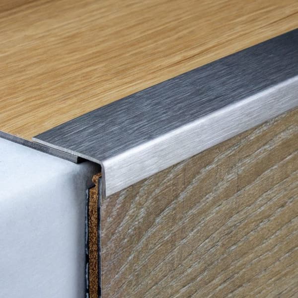 PROVISTON Mini Hörnprofil Stål Matt stål 1 x 10 x 27 x 2700 mm Operfritt