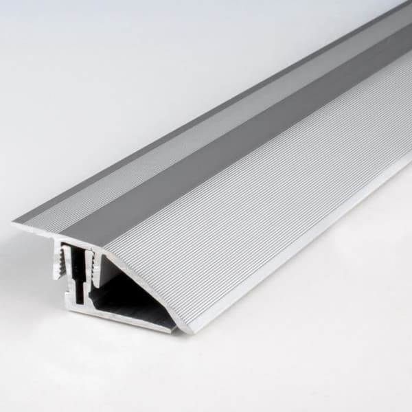 PROVISTON Aluminiumjusteringprofil 41 x 11 - 15 x 1000 mm i 2 delar Silver
