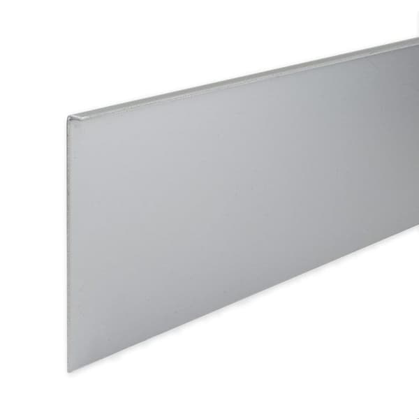 PROVISTON Kloss att limma H 100 mm l 11 mm L 2500 mm anodiserad silveraluminium utan hål