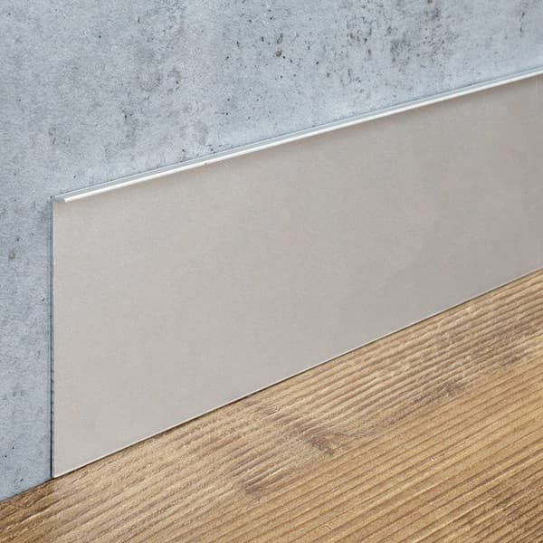PROVISTON Klisterlist Genombruten Anodiserad Aluminium Silver H 80 mm l 6 mm L 2500 mm Klisterlist Klisterlist Klisterlister