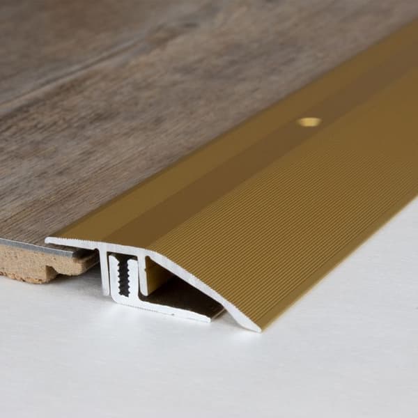 PROVISTON Profil för upphämtningsprofil Aluminium anodiserad Guld L 44mm H 7 - 15mm Genomgående 1 styck