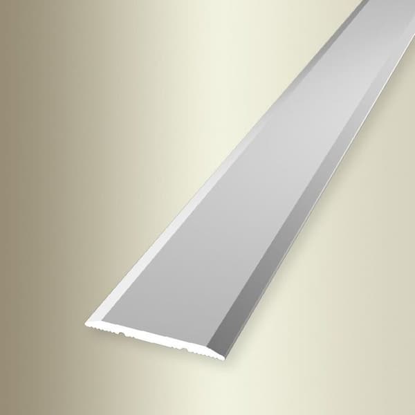 PROVISTON Tröskelprofil Bred 25 mm H 0 - 99 mm L 1000 mm Aluminium Slät Silver Självhäftande