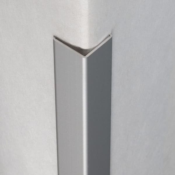 PROVISTON Aluminiumhörnprofil Silver L 20 mm H 20 mm Längd 1000 mm Självhäftande 1 stück