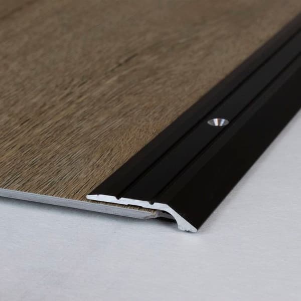PROVISTON Anodiserad aluminium Mörkbrons L 30 mm H 4.5 mm Genomborrad Stopprofil