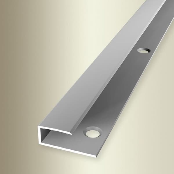 PROVISTON Stoppprofil Bred 23 mm Lång 2700 mm Anodiserad aluminium Slät Borrad fräst