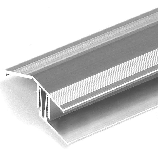 PROVISTON Aluminiumprofil för uppfångning Silver l 50,5 mm H 24 mm Genomborrad Att klicka i L 2700 mm