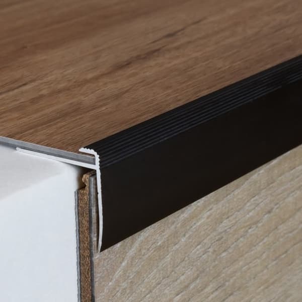 PROVISTON Aluminiumstopp- och avslutningsprofil 27 x 30 x 1000 x 3 mm Silver