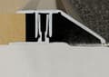 Miniatyrbild 3 av 4: PROVISTON Aluminium justeringsprofil Silver l 50,5 mm H 24 mm Förborrad för clips L 1000 mm