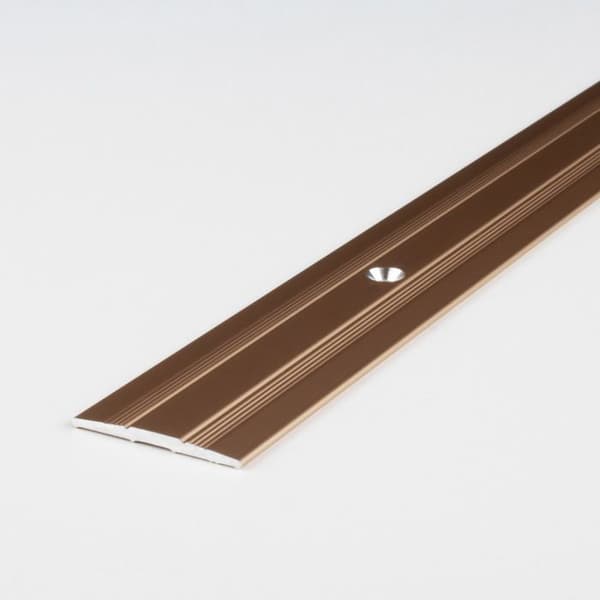 Tröskelband Alu anodiserad L 27 mm H 1.7 mm Lång 2700 mm Förborrad