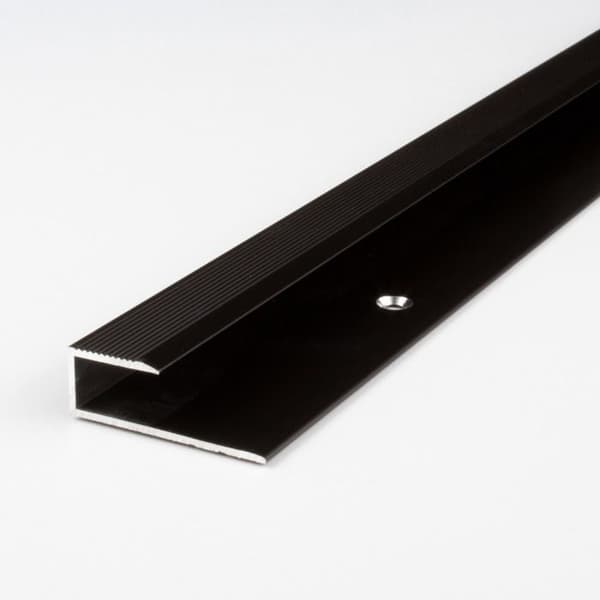 Profil avbrutet Alu anodiserad Mörkbrons l 15.6 mm H 8.5 mm Genomborrad L 2700 mm