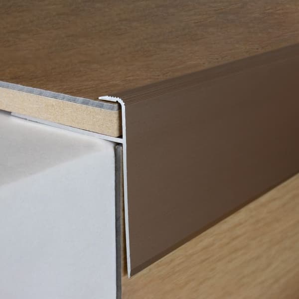 PROVISTON Anodiserad aluminium Bronsljus l 50 mm H 10 mm Genomgående 1 st L 2700 mm