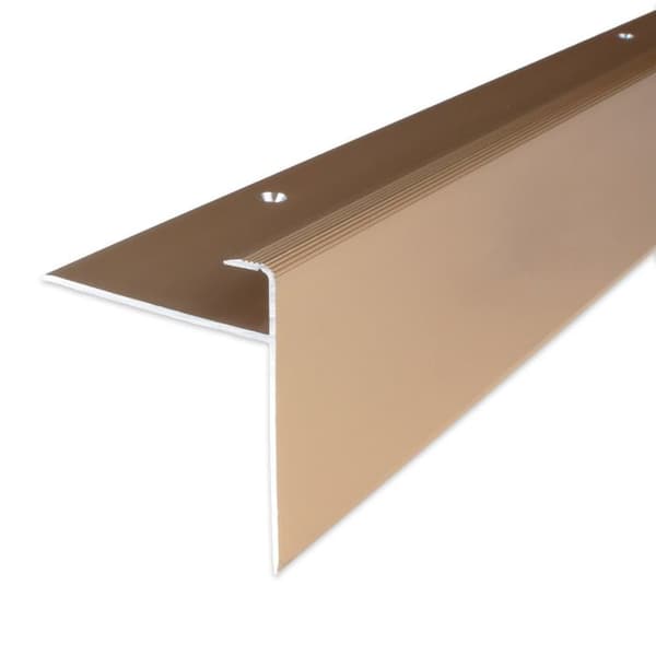 PROVISTON Anodiserad aluminium Bronsljus l 50 mm H 10 mm Genomgående 1 st L 2700 mm