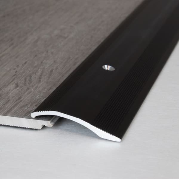 PROVISTON Profiler för justering Alu anodiserad Mörkbrons l 40 mm H 5 mm Genomborrad L 1000 mm