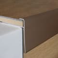 Miniatyrbild 3 av 5: PROVISTON Alu anodiserad Ljusbrons l 50 mm H 10 mm Genombruten 1 st L 1000 mm