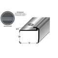 Miniatyrbild 3 av 5: Framlist i anodiserad brons 31 mm H 4.5 mm Genomgående 1 st L 2700 mm