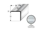 Miniatyrbild 4 av 4: Aluminium silver stegmössa L 30 mm H 32 mm Längd 1000 mm Skruvmontering 1 styck