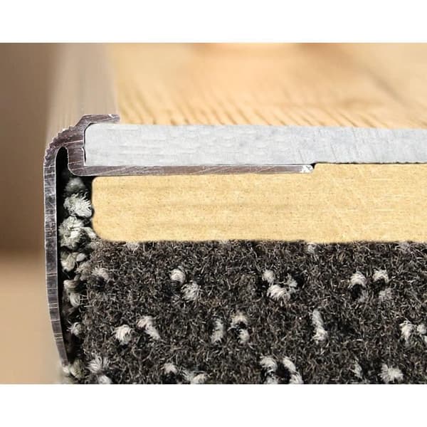 PROVISTON Alu stopprofil 29 x 31 x 900 x 5 mm Mörkbrons