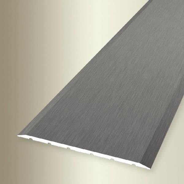 PROVISTON | Övergångs- och kompenseringsprofil | Aluminium | 80 x 900 mm | Fint polerat rostfritt stål | Profil av s...