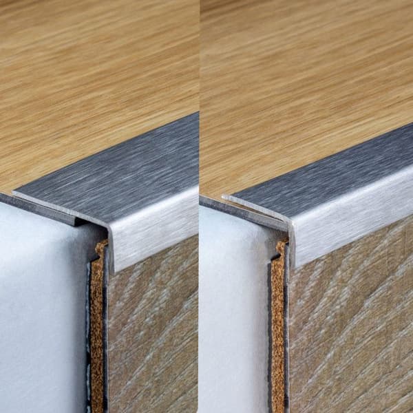PROVISTON Mini Hörnprofil Stål Matstål 1.5 x 10 x 17 x 2700 mm Ogenomträngd