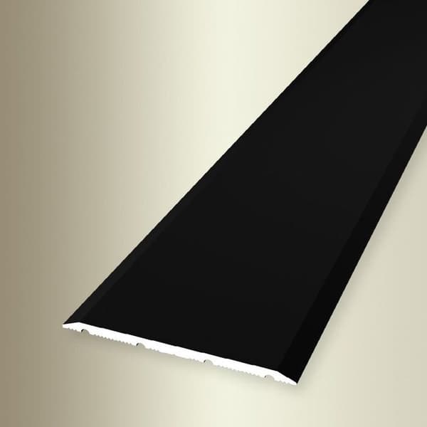 PROVISTON Tröskelstänger Bred 40 mm H 0 - 99 mm Alu Slät Självhäftande 900 mm Svart