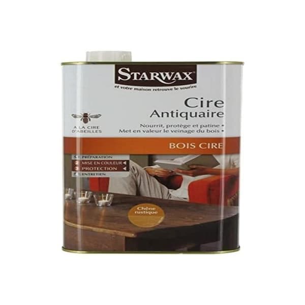 Antikvitetsskära - STARWAX - Naturlig - 375 mL - Pasta - Inomhus - Behandlat trä