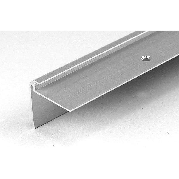 Anodiserad aluminium trappsteg Silver L 31 mm H 4.5 mm Genombruten 1 st