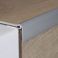 Miniatyrbild 1 av 5: Anodiserad aluminium trappsteg Silver L 31 mm H 4.5 mm Genombruten 1 st