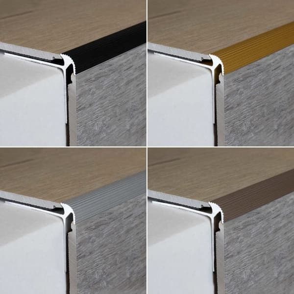 Aluminium anodiserad silver 5 x 30 x 40 x 1000 mm För skruvinstallation 1 styck