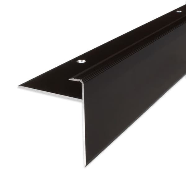 PROVISTON Anodiserad aluminium mörkbrons l 50 mm H 10 mm Genomborrad 1 st L 1000 mm