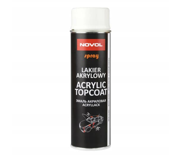 AKRYLSPRAY AKRYL TOPCOAT NOVOL SATIN BLACK 500nl