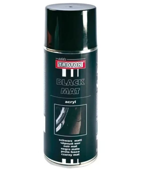 AKRYL LAK SPRAY - TROTON - SORT MAT 400ml