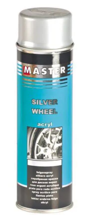 Akryl SPRAYFÄRG FÖR FÄLGER SILVER Troton